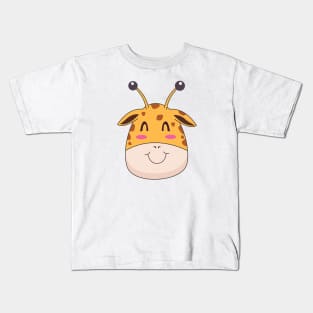 Cute Giraffe Design Kids T-Shirt